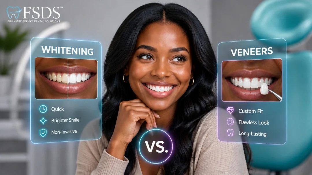 Teeth whitening vs. veneers: Which is right for you?