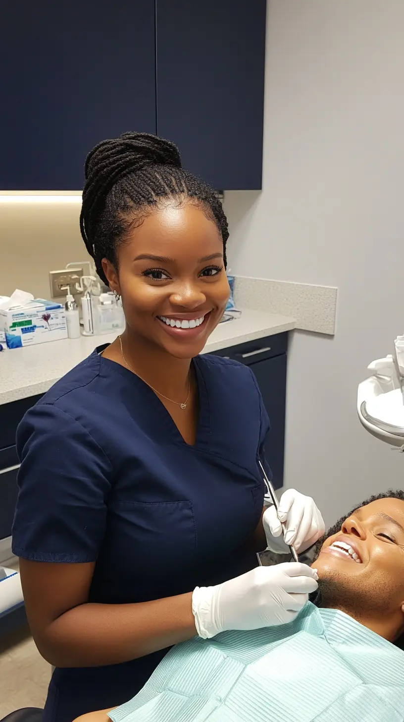 Professional Dental Assistant and Patient Interaction