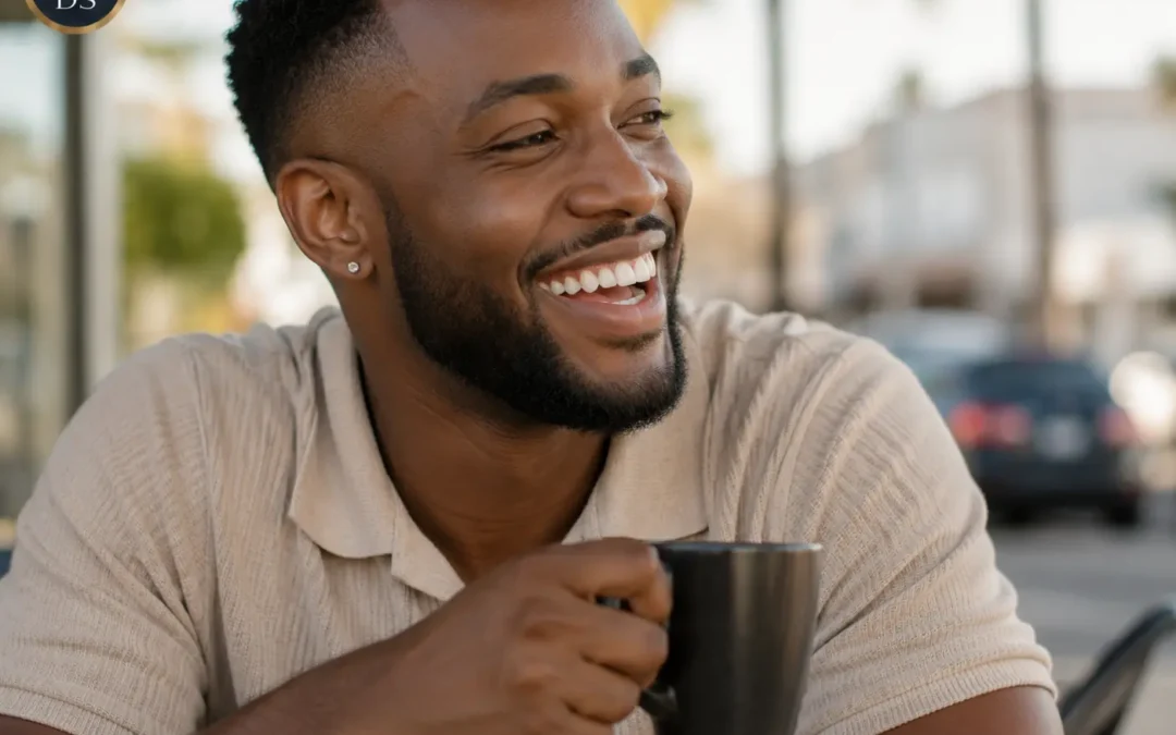 man with a confident smile after gummy smile treatment in Boynton Beach